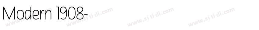 Modern 1908字体转换